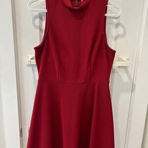 Elegant Red Sleeveless Dress